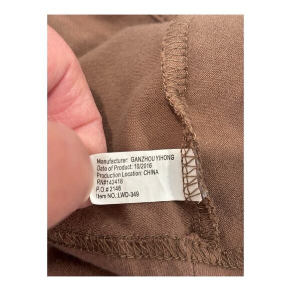 Lolly Wolly Doodle Dress Girls XL Brown Cotton Blend Round‎ Neck 3/4 Sleeve - Picture 8 of 8